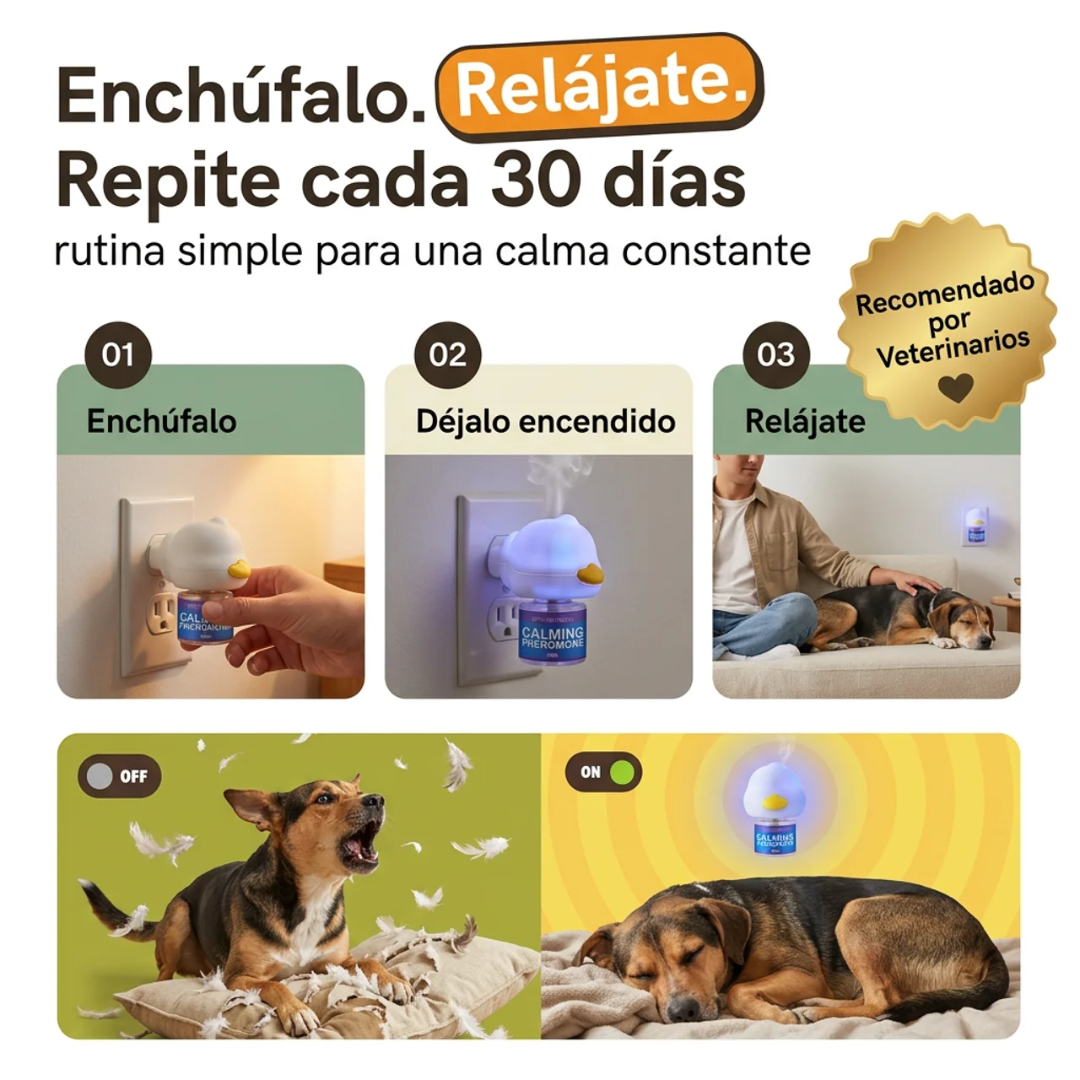 Kit difusor calmante para perros