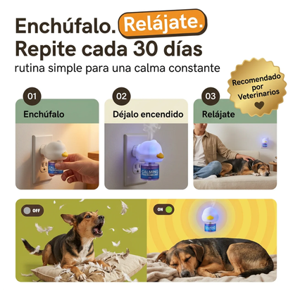 Kit difusor calmante para perros